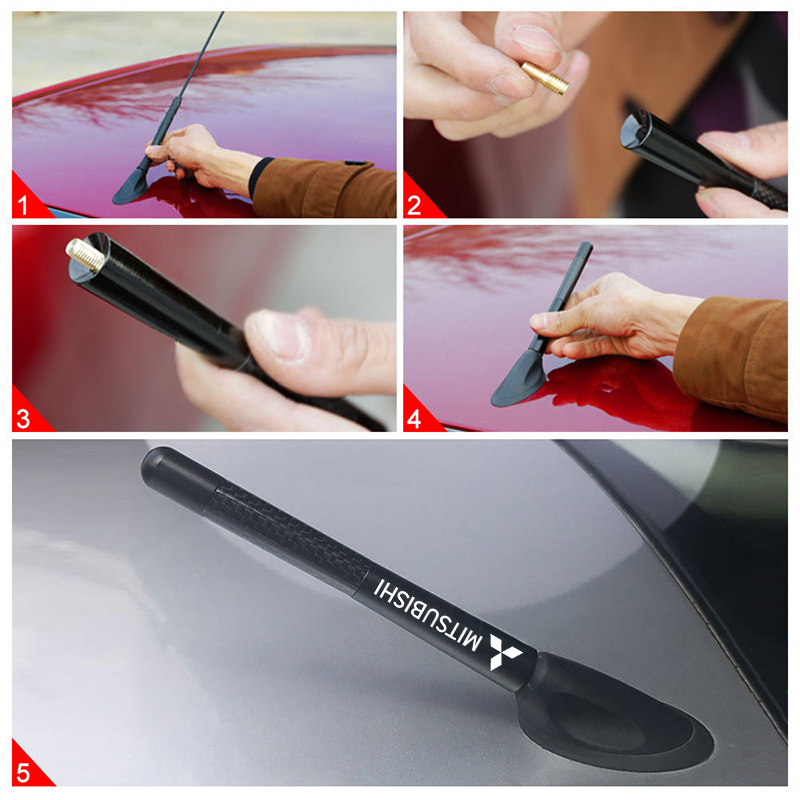 เสาอากาศวิทยุรถยนต์ โลหะผสม สําหรับ Mitsubishi ASX Lancer Pajero Outlander L200 EVO Lancer 1 ชิ้น - รูปที่ 3