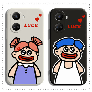 เคสนิ่ม เนื้อแมตต์ ลายคู่รักน่ารัก สําหรับ Huawei Y9 Y9S Y7A Y7 Y6 Y6S Y6P PRO Prime 2018 2019