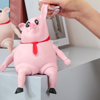 COD  Pig Squeeze Toy พร้อมส่ง ของเล่นบีบอัด รูปหมู สีชมพู สร้างสรรค์