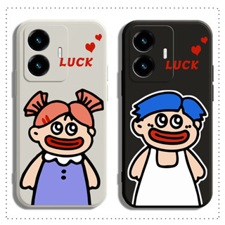 เคสโทรศัพท์มือถือคู่รัก แบบนิ่ม ลายน่ารัก สําหรับ VIVO Y22 Y22S Y77 Y76 Y72 Y52 Y35 Y31 Y51 Y53S Y50 Y30 Y30I Y55 Y75 Y91 Y95 Y91I Y91C Y1S 1820 1811 1816 V2124 4G 5G V2166BA