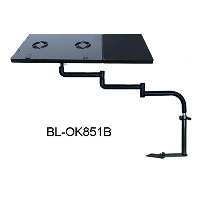 Ok851 เมาท์ขาตั้ง หมุนได้ 360 องศา พร้อมพัดลม USB สําหรับวางแล็ปท็อป โน้ตบุ๊ก แท็บเล็ต PC