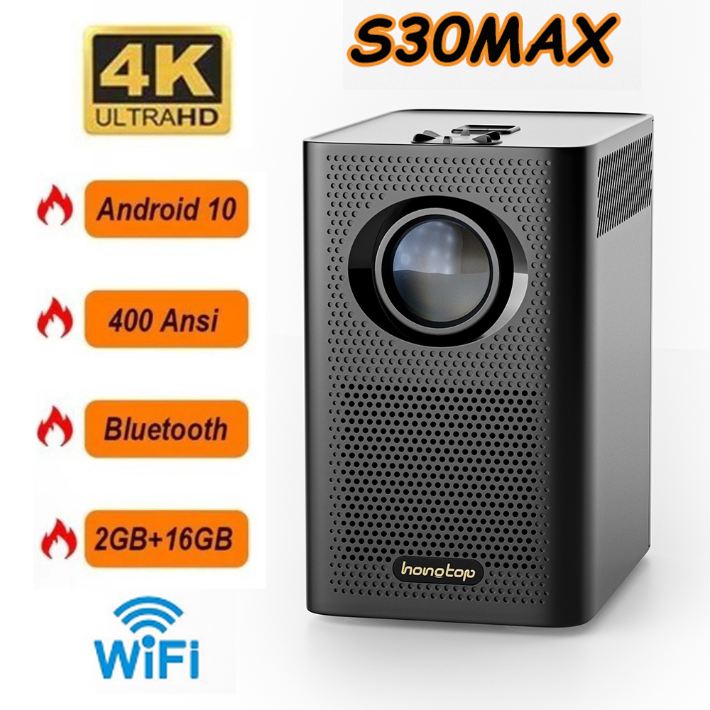 XGODY โปรเจคเตอร์ 4K Ultra HD Android 10.0 สมาร์ท พกพา Wifi-Bluetooth 9000 ลูเมน โฮมเธียเตอร์ มีระบบ