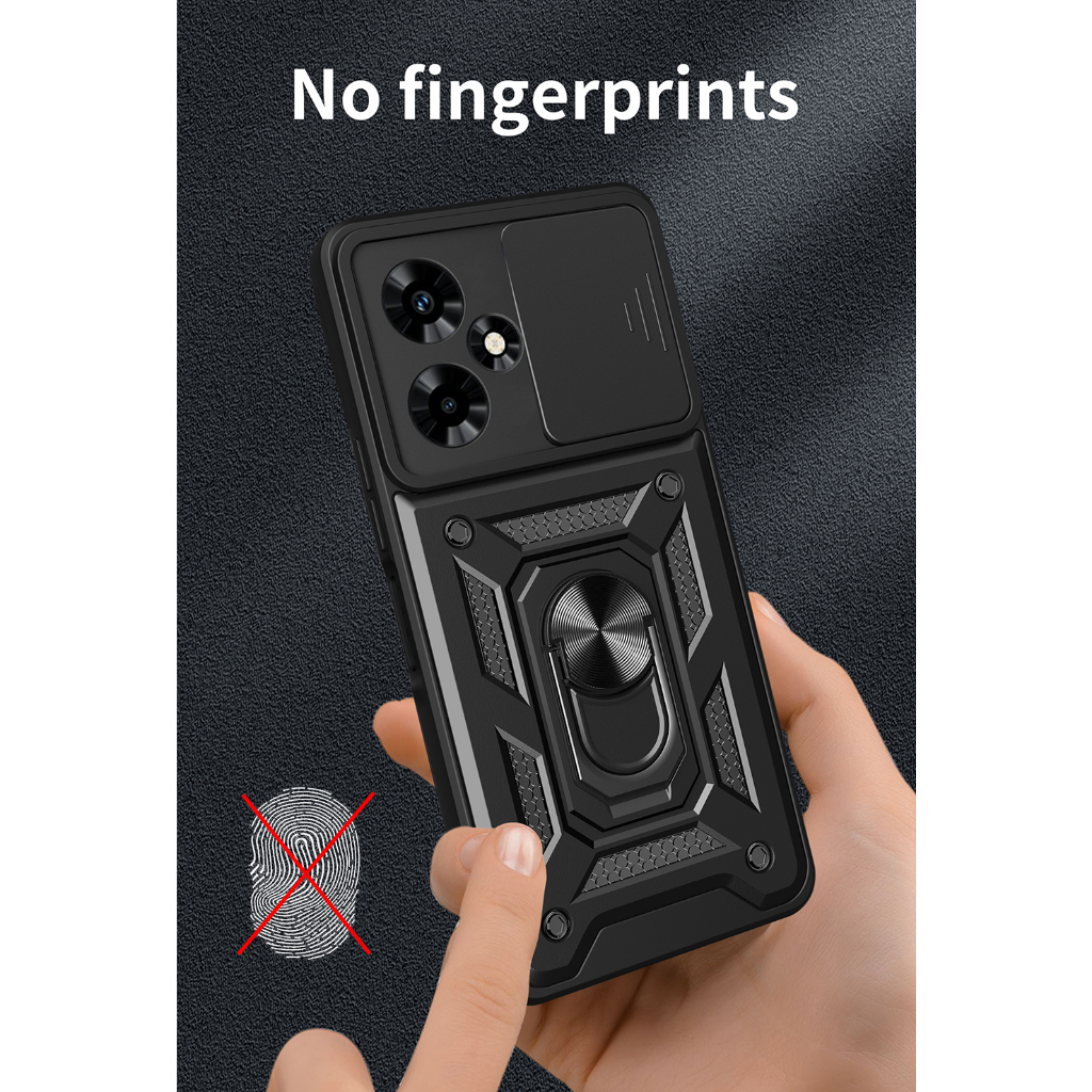 สไลด์เลนส์กล้องเคสกันกระแทก Infinix HOT 60 60i 50 Pro Plus + 50i 40 Pro 30i 40i 30 20i 20S 20 12 11S Play NFC 4Gปลอกแม่เหล็กแหวนปกป้องฝาครอบเชลล์ - รูปที่ 5