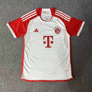 เสื้อกีฬาแขนสั้น ปักลายโลโก้ฟุตบอล FC Bayern Munich Jersey ระบายอากาศได้ดี แบบแห้งเร็ว เหมาะกับใส่ออกกําลังกาย สําหรับผู้ชาย