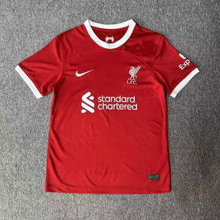 เสื้อกีฬาแขนสั้น ปักลายโลโก้ฟุตบอล Liverpool F.C ระบายอากาศได้ดี แห้งเร็ว คุณภาพสูง เหมาะกับใส่ออกกําลังกาย สําหรับผู้ชาย