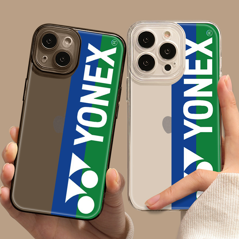 Yonex เคสโทรศัพท์มือถือแบบนิ่ม TPU ลายกีฬาแบดมินตัน LINDAN สําหรับ Iphone 14Promax 13Pro 12 11 pro max XR XS X 7P 8Plus
