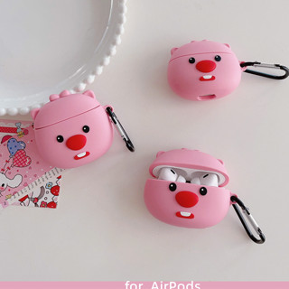 เคสหูฟังไร้สาย ซิลิโคน ลายทับทิมน่ารัก สําหรับ iphone AirPods Pro AirPods 1 2 3