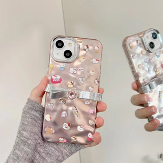 เคสโทรศัพท์มือถือ ลายการ์ตูน สีชมพู สําหรับ iPhone 11 12 12pro 12promax 13 13pro 13promax 14 14pro 14promax