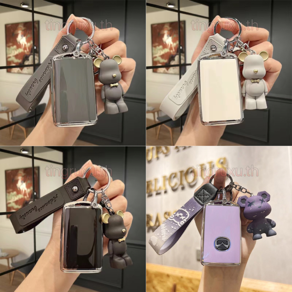 เคสกุญแจรีโมตรถยนต์ TPU 2 ปุ่ม 3 ปุ่ม กันรอยขีดข่วน อุปกรณ์เสริม สําหรับ Mazda CX-3 CX-5 CX-7 CX-9 C