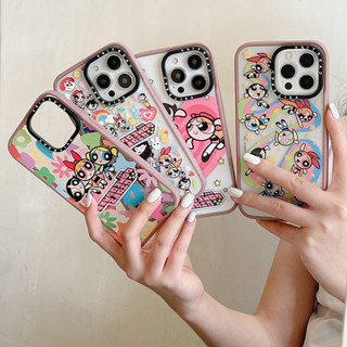 Casetify เคสโทรศัพท์มือถืออะคริลิคแข็ง กันกระแทก พิมพ์ลาย The Powerpuff Girls สําหรับ iPhone 15 14 13 12 11 Pro Max