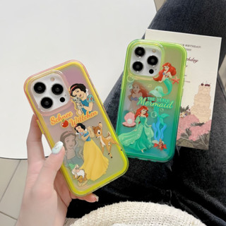 เคสโทรศัพท์มือถือ ลายการ์ตูนเจ้าหญิงดิสนีย์ นางเงือก สโนว์ไวท์ สําหรับ iPhone 14Pro max case 13Pro max 12Pro max 14Pro 13Pro 12Pro 11 12 13 14 case