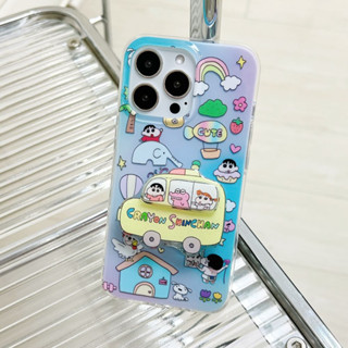 เคสมือถือ แบบแข็ง ลายการ์ตูนชินจัง สําหรับ iPhone 14Pro max case 13Pro max 12Pro max 14Pro 13Pro 12Pro 11 12 13 14 case