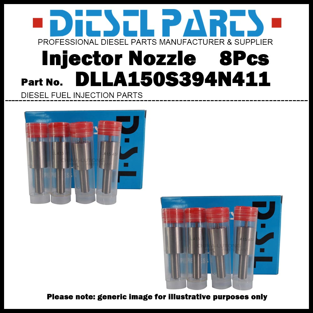 เคล็ดลับหัวฉีดหัวฉีดน้ํามันเชื้อเพลิงดีเซล 8 ชิ้น DLLA150S394N411 105015-4110 สําหรับ HINO EF500
