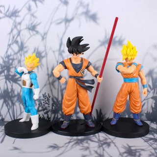 โมเดลฟิกเกอร์ PVC อนิเมะดราก้อนบอล Z Son Goku Vegeta Kakarotto Super Saiyan ขนาด 18-22 ซม. ของเล่นสําหรับเด็ก