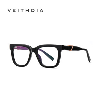 Veithdia TR90+ กรอบแว่น ขนาดใหญ่ ป้องกันแสงสีฟ้า แฟชั่น สําหรับผู้หญิง BC911