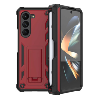 เคสกันกระแทก พร้อมขาตั้ง พับได้ สําหรับ Samsung Galaxy Z Fold5 Fold 5 Armor