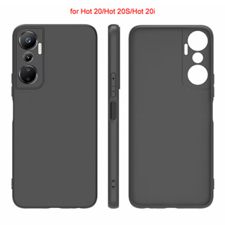 เคสโทรศัพท์ซิลิโคน TPU นิ่ม แบบใส ผิวด้าน กันกระแทก สําหรับ Infinix Hot 20 20i 20S Hot 20 5G