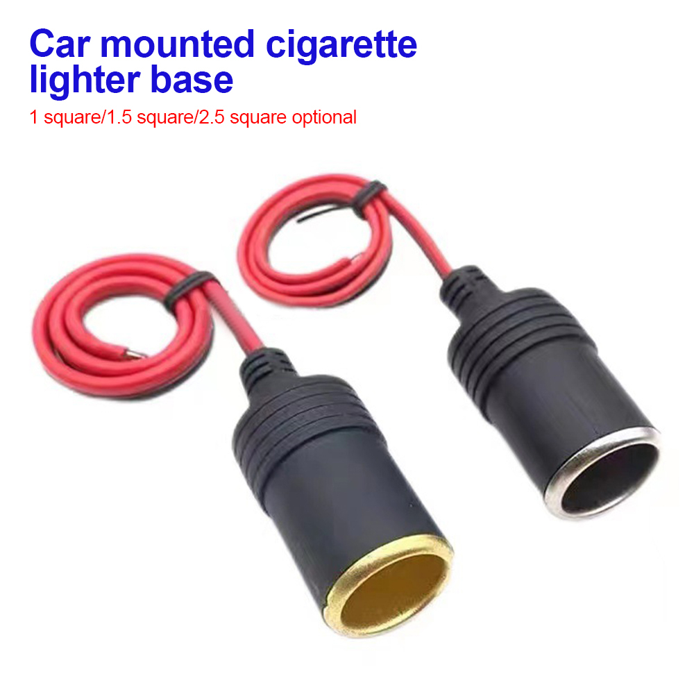 อะแดปเตอร์ซ็อกเก็ตที่จุดในรถยนต์ 12V 24V 10A 15A 20A ตัวเมีย 30 ซม.