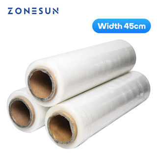 Zonesun ม้วนฟิล์มพลาสติก กว้าง 45 ซม. สําหรับห่อซูเปอร์มาร์เก็ต บ้าน สํานักงาน โรงงาน