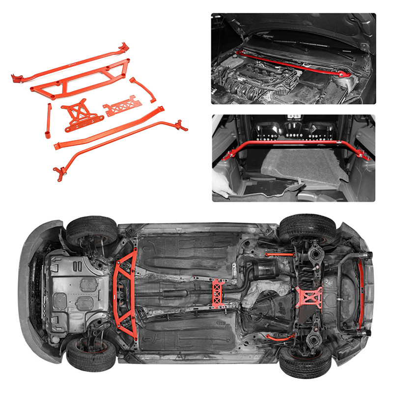 สตรัทด้านหน้า Chassis Tuning for ค้ำโช๊คหน้า Ford Focus MK2 / MK3 / ST 2005-2018 ชุดค้ำช่วงล่าง บาร์