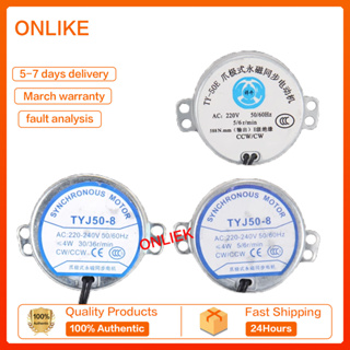 Tyc49 มอเตอร์ซิงโครนัส AC 220V 3/4W 5 RPM /33 RPM หัวเขย่าพัดลม เตาอบไมโครเวฟ