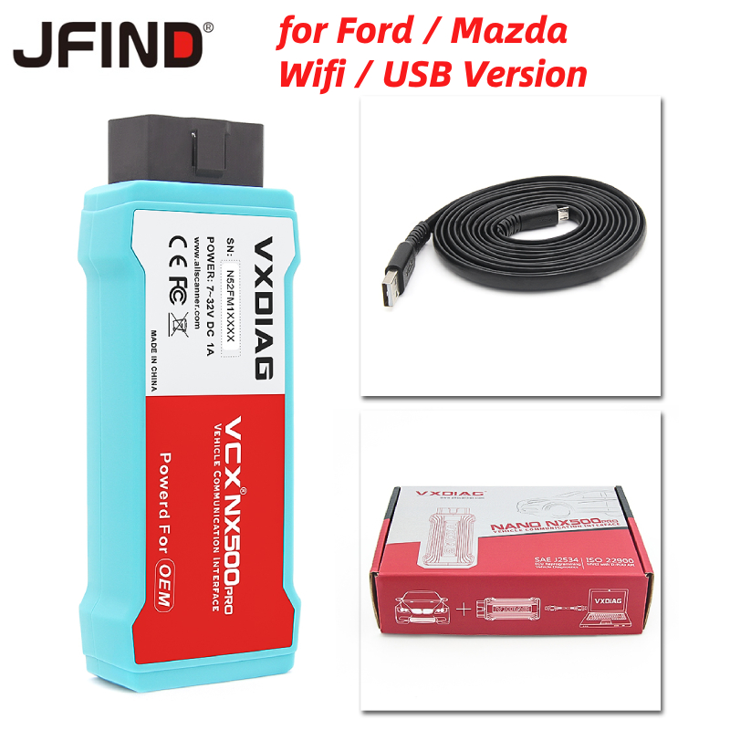 2 in 1 VXDIAG VCX NANO สําหรับ IDS สําหรับ Ford Mazda OBD2 เครื่องมือวินิจฉัยรถยนต์ สําหรับ USB WIFI