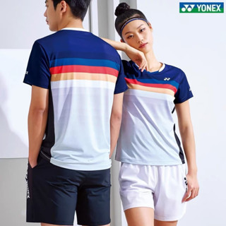 เสื้อกีฬาแขนสั้น ลายทีมชาติฟุตบอล Yonex แฟชั่นฤดูร้อน สไตล์เกาหลี สําหรับผู้ชาย และผู้หญิง