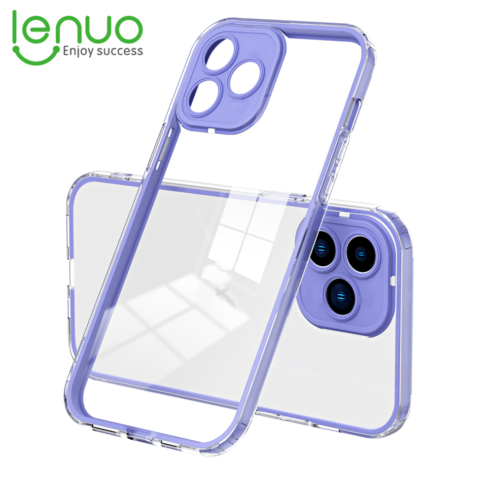 Lenuo เคสโทรศัพท์มือถือแบบใส กันกระแทก สีมาการอง แฟชั่น สําหรับ Realme C53 C55 C35 C33 11 Por Plus 5G 10 4G