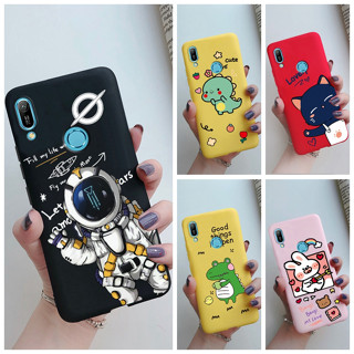 Huawei Y6 2019 / Y6 Prime 2019 เคสซิลิโคนนิ่ม แฟชั่นน่ารัก การ์ตูนทาสี เคส สําหรับ Huawei Y6 2019