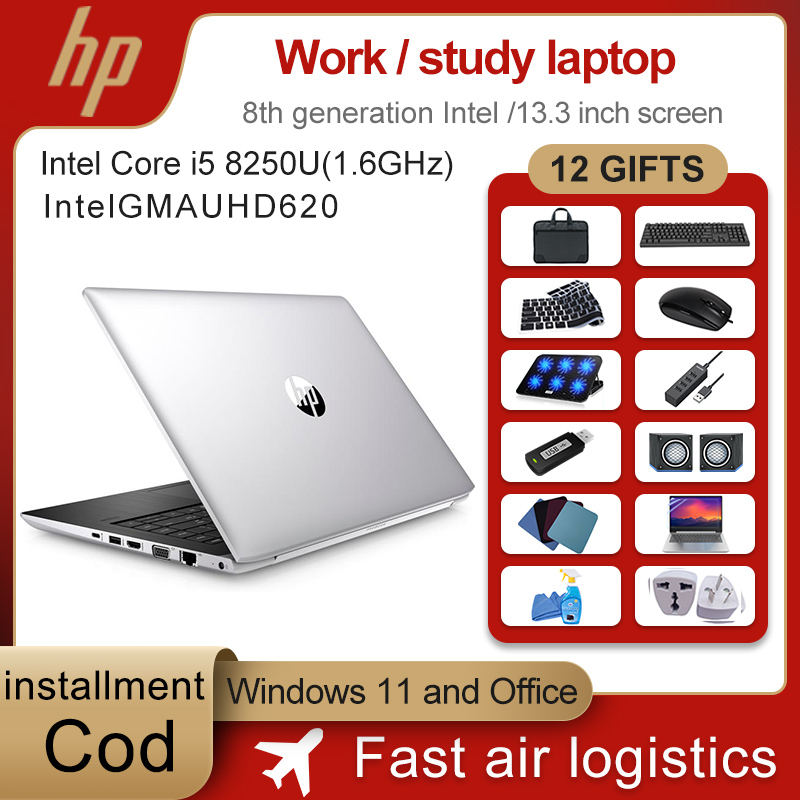 แล็ปท็อป HP Intel Core i5 8-Gen 8250u ขนาด 13 นิ้ว