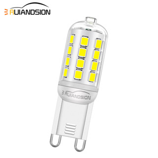 Ruiandsion 3W G9 หลอดไฟ LED ขนาดเล็ก AC 220-240V สีขาวสว่างมาก สําหรับโคมไฟระย้า ห้องครัว ตู้เสื้อผ้า