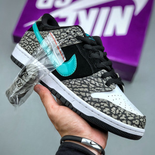 รองเท้าสเก็ตบอร์ด SB Dunk Low PRO Atmos x Air Max 1 พิมพ์ลายช้าง BQ6817-009