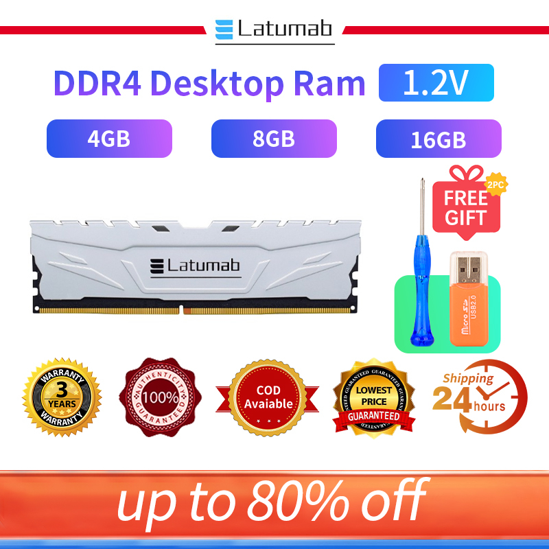 【24H Ship COD】หน่วยความจําเกมมิ่ง DDR4 Ram 4Gb 8Gb 16Gb 3200 2400 2133 2666Mhz DIMM Geheugen 288Pin 