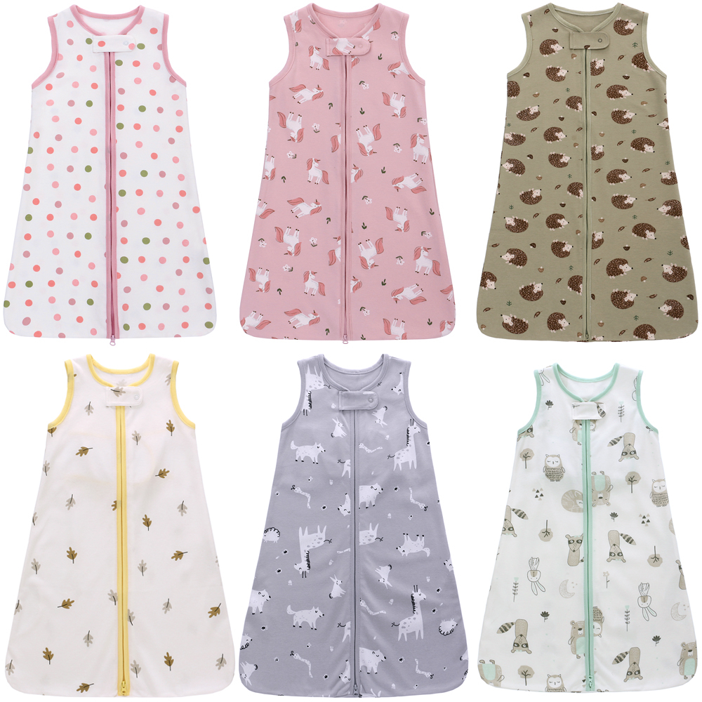 Miracle baby ถุงนอนเด็กแรกเกิด ผ้าฝ้าย100% กันลม-กันเตะ ซิป2ทาง Anti-Kick Swaddle [0-18เดือน] - Baby Sleeper ถุงนอนซองจดหมาย กระสอบเด็ก ทุกฤดูกาล