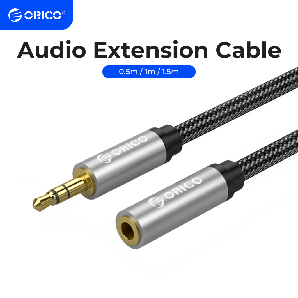 Orico 3.5 มม.สายต่อเสียงชายหญิง 0.5 M/1 M/1.5 M ไมโครโฟนสายสัญญาณเสียงสําหรับเดสก์ท็อปแล็ปท็อปชุดหูฟังลําโพง (AM-MF3)