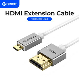 Orico สายเคเบิลต่อขยาย HDMI 4K60hz HDMI2.0 เป็น HDMI ตัวผู้ เป็นตัวผู้ สําหรับโปรเจคเตอร์ แล็ปท็อป เดสก์ท็อป Type C HUB (HD105)