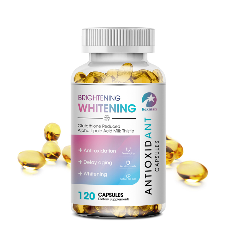 Kexinsh แคปซูลไวท์เทนนิ่ง กลูต้า ครีมกันแดด คอลลาเจน ต้านอนุมูลอิสระ ต่อต้านริ้วรอย