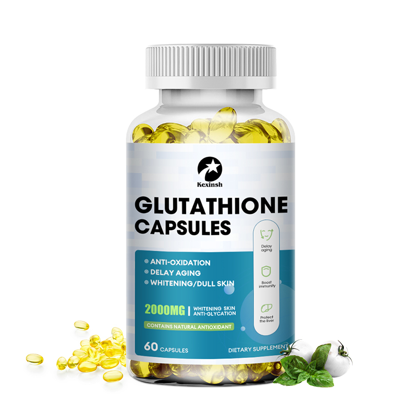 Glutathione แคปซูลคอลลาเจน ต้านอนุมูลอิสระ ต่อต้านริ้วรอย เพิ่มภูมิคุ้มกัน ผิวหมองคล้ํา อาหารเสริม ไวท์เทนนิ่ง สุขภาพ และแคปซูลกันแดด