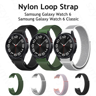 สายนาฬิกาข้อมือไนล่อน คุณภาพสูง สําหรับ Samsung Galaxy Watch 6 6 Classic 40 มม. 44 มม. 43 มม. 47 มม.