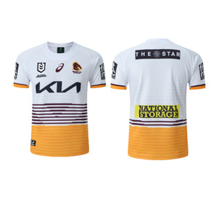 เสื้อยืดแขนสั้น ระบายอากาศได้ดี ลาย Mustang away rugby jersey สําหรับผู้ใหญ่ 2023 S-5XL