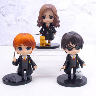 โมเดลฟิกเกอร์ PVC อนิเมะ Harry Potter 10 ซม. 3 ชิ้น ต่อชุด