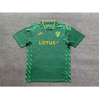 เสื้อกีฬาแขนสั้น ลายทีมชาติฟุตบอล Norwich City away Jersey fans ชุดเหย้า คุณภาพสูง เบอร์ 23 24 สําหรับผู้ชาย