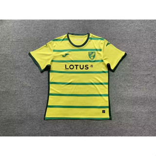 เสื้อกีฬาแขนสั้น ลายทีมชาติฟุตบอล Norwich City 23 24 ชุดเหย้า คุณภาพสูง สําหรับผู้ชาย