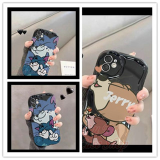 เคส Infinix Hot 30i 30 20 20i 12 9 Play Smart 7 6 HD Hot30 Hot30i Smart7 3D Cartoon Cat Mouse Soft Black Case