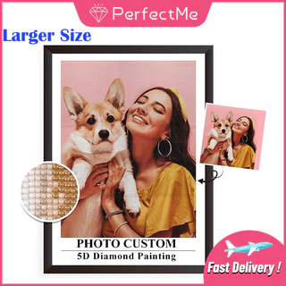 Pm ( รูปภาพที่กําหนดเอง ) ภาพปักครอสติชคริสตัล รูปถ่ายส่วนตัว 5D ขนาดใหญ่ สําหรับตกแต่งบ้าน DIY 5251