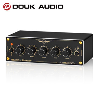 Douk Audio EQ5 Mini 5-Band EQ Preamp Equalizer โปรเซสเซอร์เครื่องเสียงรถยนต์ บ้าน