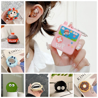 เคสหูฟัง กันตก ป้องกัน ลายการ์ตูนโดนัท หุ่นยนต์ฉลามน่ารัก 3D สําหรับ Samsung Galaxy Buds Live Buds 2