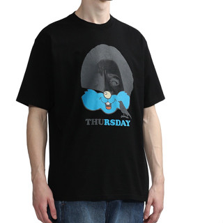 เสื้อยืดแขนสั้น ผ้าฝ้ายแท้ พิมพ์ลายการ์ตูน Takahashi Shield สีดํา สําหรับผู้ชาย