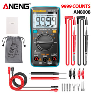 Aneng AN8008 9999 เครื่องมัลติมิเตอร์ AC/DC วัดแรงดันไฟฟ้า แอมมิเตอร์ Medidor Eléctrico True-RMS NCV เครื่องมือมัลติมีโทร อื่นๆ