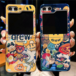 เคสโทรศัพท์มือถือ PC ป้องกัน ลายการ์ตูน บลูเรย์ สําหรับ Samsung Galaxy Z Flip 5 4 3 5G Flip5 Flip4 Flip3